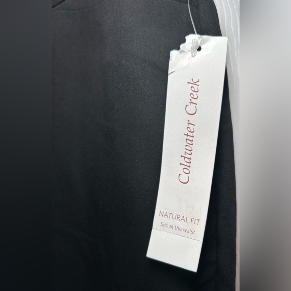 NWT Coldwater Creek Women’s Natural Fit Bootcut Trousers- Black/Size 20 Long - Picture 7 of 8